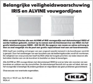 IKEA vouwgordijnen