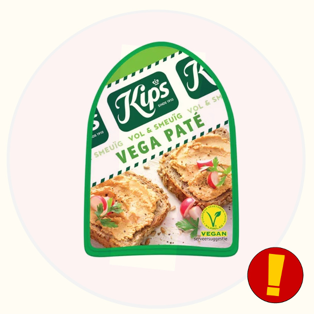 Allergenenwaarschuwing Kips Vegetarische Paté