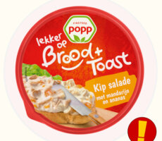 Allergenenwaarschuwing Popp Brood en Toast Kipsalade Dirk