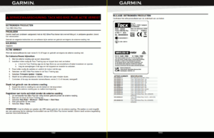 Melding belangrijke veiligheidswaarschuwing Garmin TACX NEO Bike Plus