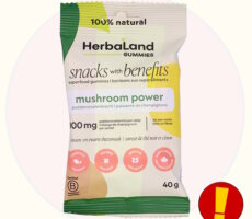 Terugroepactie Herbaland Snacks with Benefits Mushroom Power Gummies